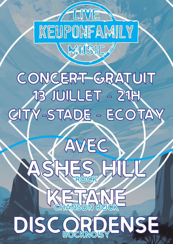 Proposition d'affiche pour le concert annuel de la Keup'on (2022)