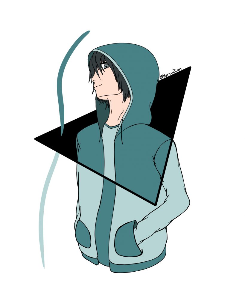 7ème dessin de ma série Instagram "OldToNew" (personnage original)