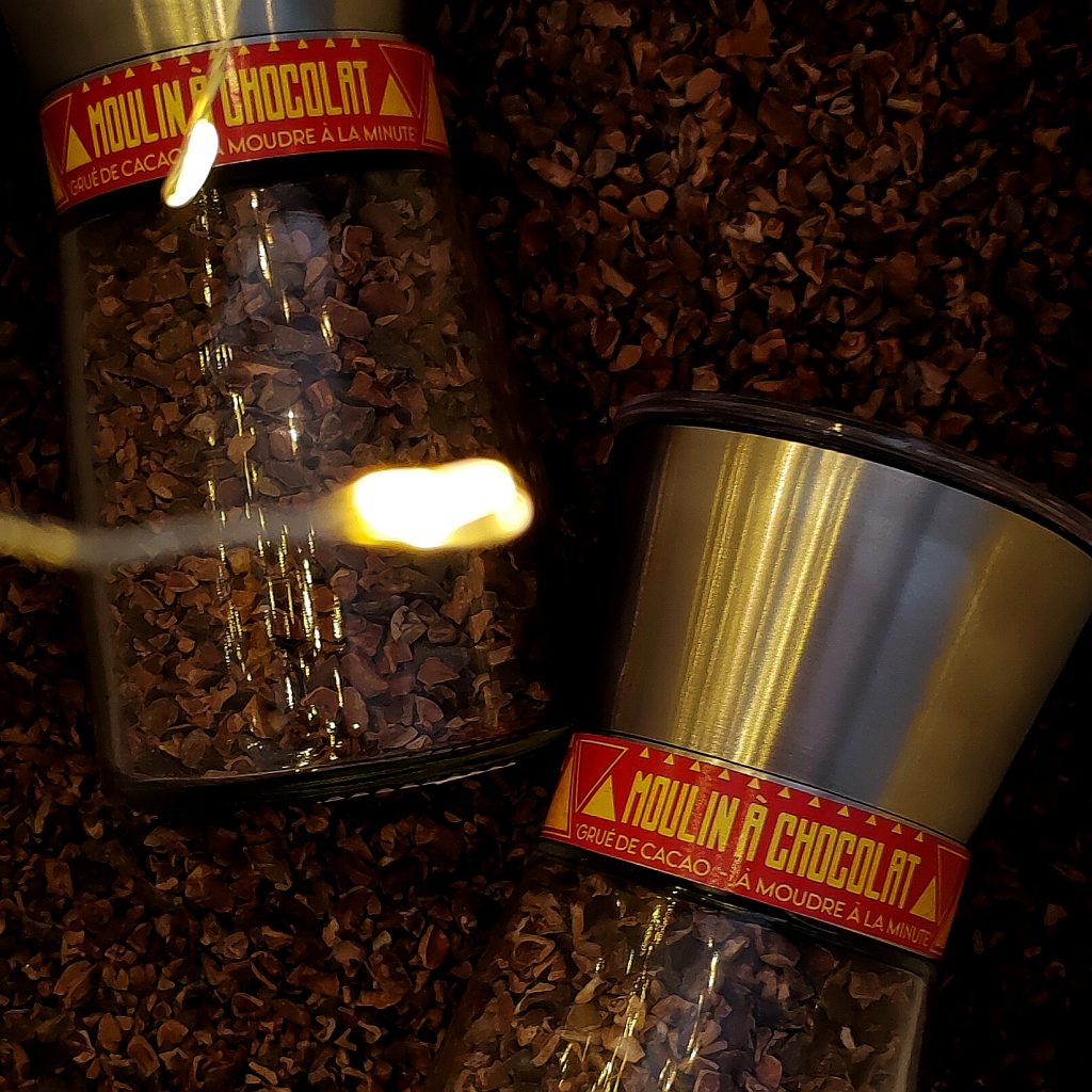 Photo du moulin à chocolat pour Bertrand Chocolatier durant mon alternance
