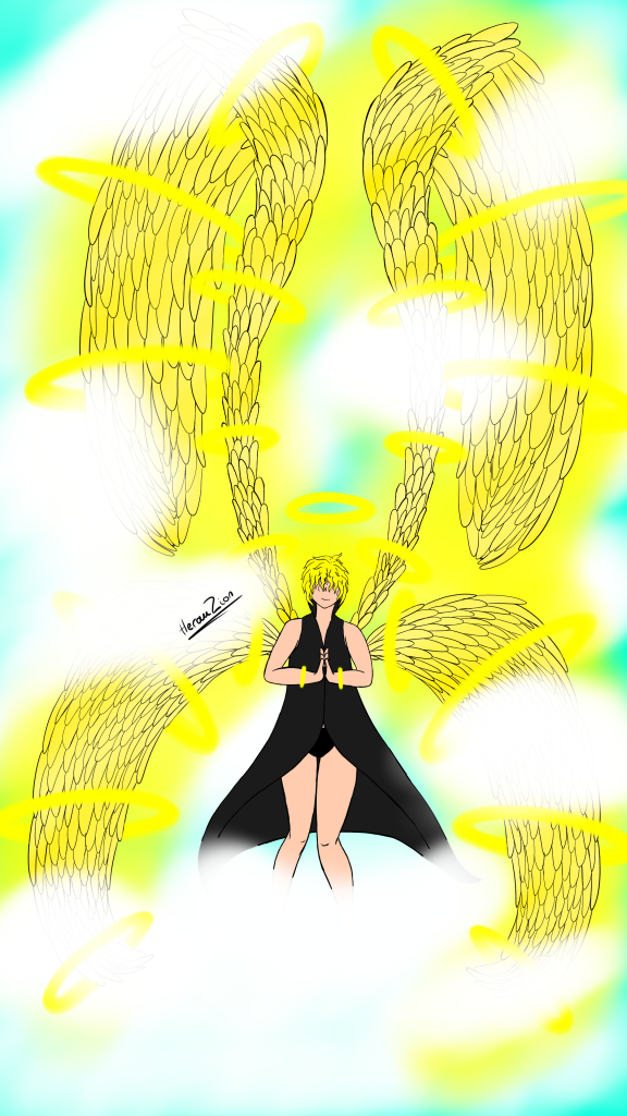 Dessin d'un ange (personnage original)