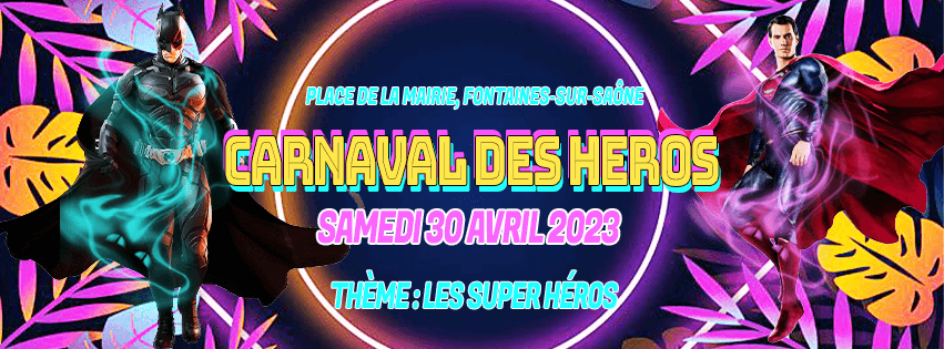 Bannière fictive réalisée pour le carnaval des héros durant mon année de licence