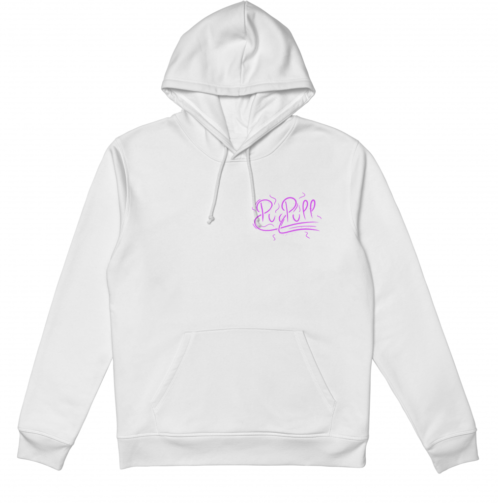 Design de l'avant du pull "Matrice" de la collection de base d'un projet de marque de vêtements