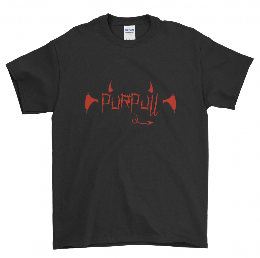 Design pour le t-shirt "Démon" de la collection "Anges et Démons" d'un projet de marque de vêtements